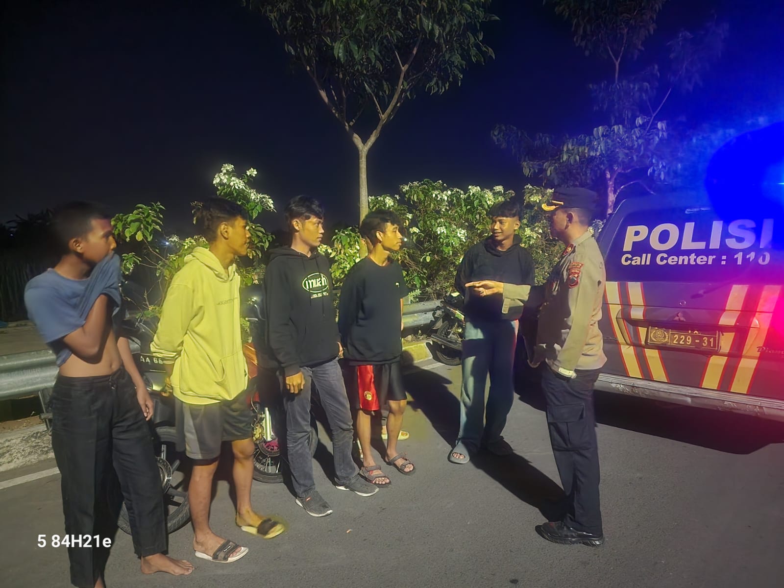 Gencarkan Patroli Dini Hari, Kapolsek Purwokerto Selatan Cegah Balap Liar