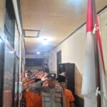 Hut ri ke 79: tahanan polresta banyuwangi ikuti peringatan khidmat detik detik