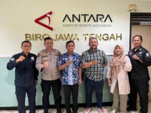 Humas Polda Jateng Perkuat Kerja Sama dengan Antara