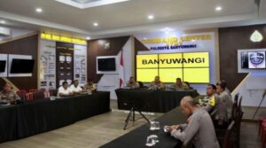 Jelang Operasi Puri Agung II 2024, Polresta Banyuwangi Gelar Rakor Pengamanan dan Hadiri Lat Pra Ops Daring