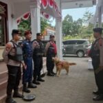 Jelang Pemilu, Unit Satwa Polres Jepara Patroli Dan Sterilisasi Kantor