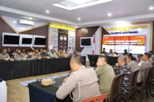 Persiapan Pilkada 2024, Polresta Banyuwangi Gelar Rapat Koordinasi Sispamkota