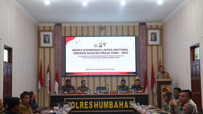 Kapolres Humbahas Serukan Perang Melawan Kampanye Hitam Lewat Rakor Lintas