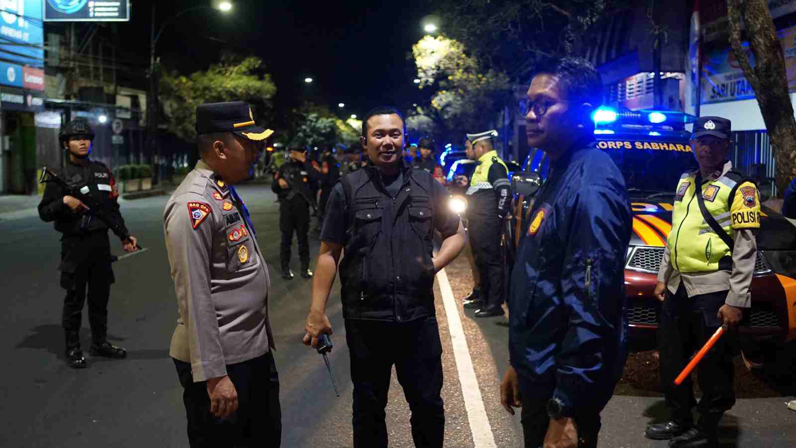 Kapolresta Banyumas Pimpin Langsung Patroli Skala Besar Antisipasi Geng Motor