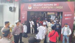 Kapolresta Banyuwangi Kerahkan Ratusan Personel Amankan Pendaftaran Calon Bupati