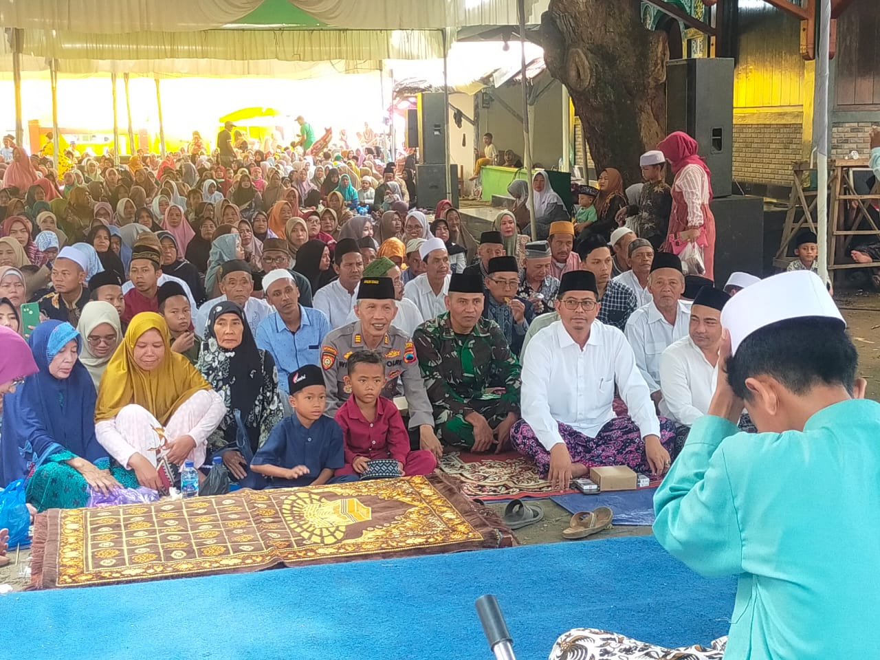 Kapolsek Kragan Hadiri Pengajian Umum Dalam Rangka Haul Simbah Muhammad