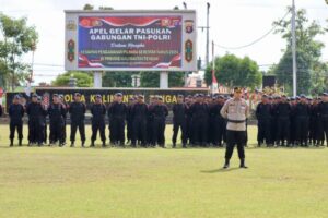 Kawal Pilkada 2024, TNI-Polri Gelar Apel Pasukan di Mapolda Kalteng