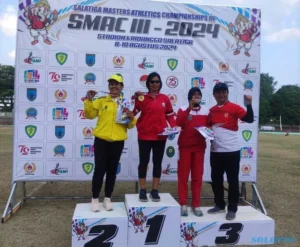 Keren! Polwan Salatiga Borong 4 Medali di Ajang Masters Athletics Championship 2024