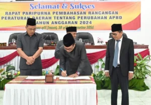 DPRD dan Bupati Humbahas Setujui Ranperda P-APBD TA 2024