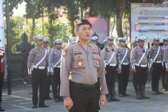 Kesiapan Polres Jembrana Terhadap Pilkada: Apel Pengecekan Personil Untuk Pengamanan