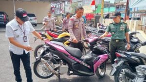 Polisi Sita 24 Motor Berknalpot Brong saat Datangi SMK di Bobotsari Purbalingga