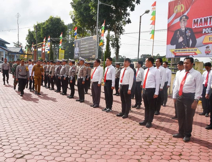 Mengawal Pilkada 2024, Polres Humbahas Gelar Pasukan Operasi Mantap Praja