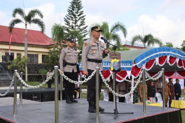 Meningkatkan Kesiapan, Polres Lamandau Gelar Upacara Pasukan Untuk Operasi “mantap