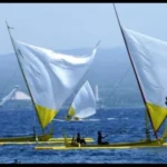 Nelayan Banyuwangi Berlomba Di Perahu Layar Tradisional Selat Bali