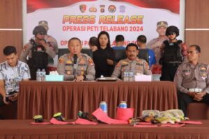 Polres Lamandau Gelar Press Release Ops Peti dan Ops Patuh Telabang 2024