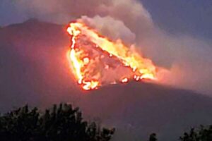 Gunung Merapi Ungup-Ungup Terbakar, BPBD Banyuwangi Terkendala Akses ke Lokasi