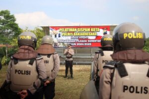 Pilkada 2024, Polres Banjarnegara Gelar Latihan Dalmas