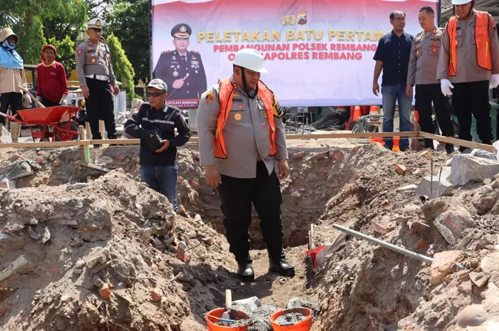 Polsek Rembang Kota Bangun Kantor Anyar, Disini Lokasinya