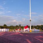 Pemkab Lamandau Gelar Upacara Penurunan Bendera Merah Putih Dengan Khidmat