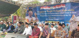 Pengajian Umum Sambut Hari Kemerdekaan RI Ke 79 di SMP N 1 Sarang