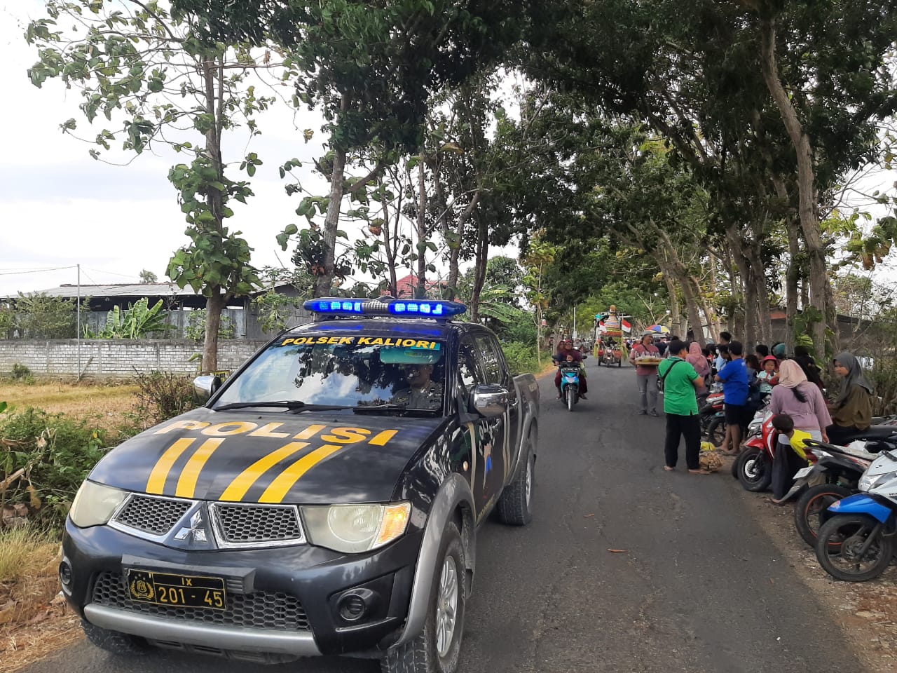 Pengamanan Polsek Kaliori Karnaval Kirab Budaya Dalam Rangka Sedekah Bumi