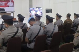 Acara Peringatan Hari Juang Polri Pertama Kali Dihadiri Polres Lamandau via Zoom Meeting