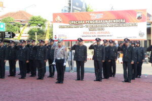 Semarak HUT ke-79 RI, Polres Jepara Laksanakan Upacara Peringatan Kemerdekaan