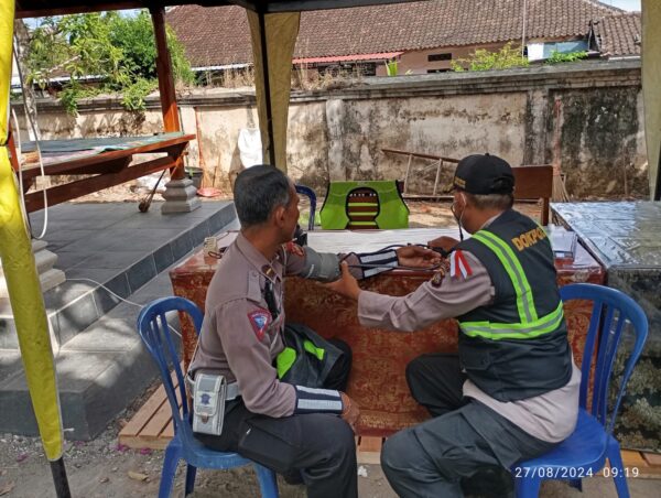 Persiapan Kesehatan Personel Pilkada 2024: Satgas Dokkes Polres Jembrana Tampilkan