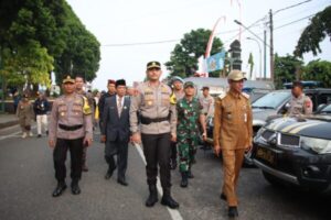 Persiapan Pengamanan Pilkada Serentak, Polres Banjarnegara Laksanakan Apel Gelar Pasukan Operasi Mantap Praja