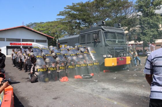 Pilkada 2024: Polres Jembrana Gelar Apel Pasukan Sispamkota Untuk Pastikan