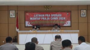 Siapkan Pengamanan Pilkada 2024, Polres Sukoharjo Gelar Lat Pra Ops Mantap Praja Candi