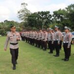 Pilkada 2024 Di Depan Mata, Polres Lamandau Laksanakan Upacara Pasukan