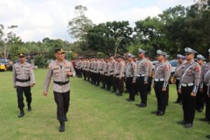 Pilkada 2024 di Depan Mata, Polres Lamandau Laksanakan Upacara Pasukan Operasi “Mantap Praja”