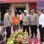 Polres Barito Utara Press Release Pengungkapan Kasus Pencurian Tabung Gas