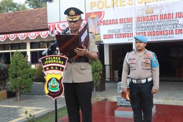 Polres Jembrana Rayakan Hari Juang Polri Dengan Upacara Kenang Perjuangan