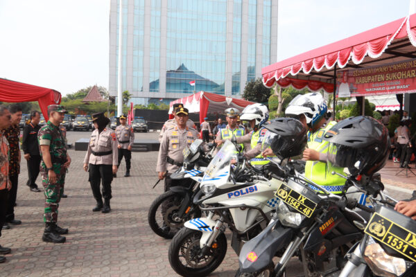 Polres Sukoharjo Laksanakan Apel Operasi Mantap Praja, Fokus Pengamanan Pilkada