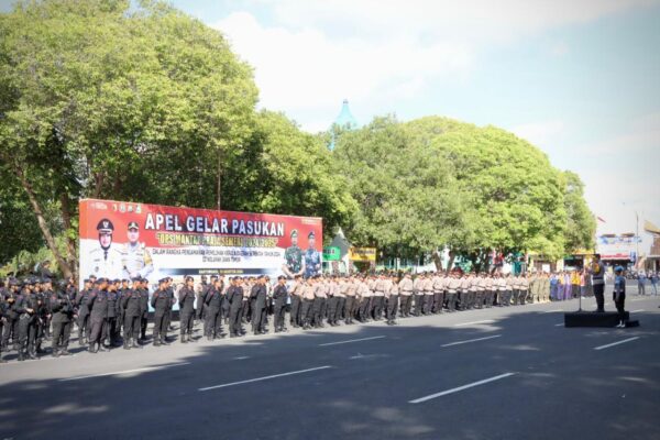 Polresta Banyuwangi Gelar Apel Pasukan, Pastikan Kesiapan Kawal Pilkada 2024