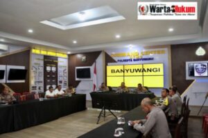 Persiapan Operasi Puri Agung II 2024, Polresta Banyuwangi Gelar Rakor Pengamanan dan Lat Pra Ops Daring