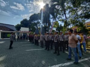 Pengamanan Ketat Sidang Pengeroyokan Silat, Polresta Banyuwangi Turunkan Puluhan Personel