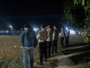 Polsek Kaliori Amankan Pertunjukan Orkes Dangdut saat Sedekah Bumi Dukuh Setro Desa Sendangagung