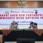 Rapat Jam Pimpinan, Kapolres Rembang Sampaikan Commander Wish Kapolda Jateng