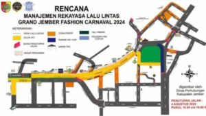 Rekayasa Lalu Lintas Jember Fashion Carnaval 2024, Jalan Jurusan Surabaya-Banyuwangi Dialihkan