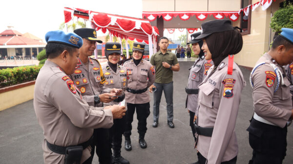 Sambut Hari Jadi Ke 76, Puluhan Polwan Polres Jepara Ikuti Gaktibplin