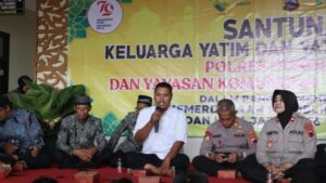 Santunan Yatim Piatu: Polres Sukoharjo dan Yayasan Orang Tua Asuh Hadirkan Kebahagiaan