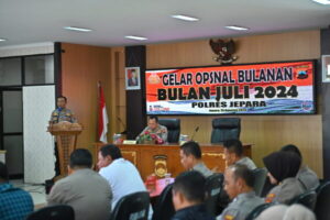 Satukan Gerak Pengamanan Pilkada Serentak, Polres Jepara Gelar Rakor Internal Kesiapan Operasi Mantap Praja 2024