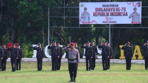 Semangat Nasionalisme: Polres Lamandau Peringati Hut Kemerdekaan Ri Ke 79