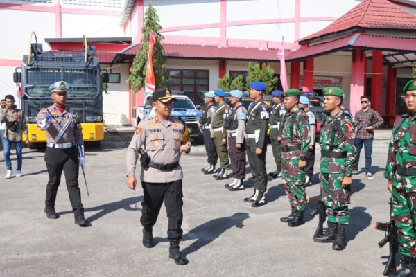 Siap Kawal Pemilukada 2024, Polres Kotim Laksanakan Apel Gelar Pasukan