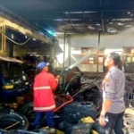 Sisa Pembakaran Sampah Hanguskan Bengkel Mobil Di Karetan Banyuwangi, Suzuki