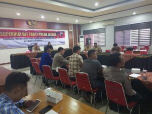 Supervisi Dit Tahti Polda Jateng Tentang Peningkatan Kinerja Dan Pelayanan Publik Polres Rembang