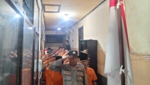 Hari Kemerdekaan RI ke-79, Tahanan Polresta Banyuwangi Ikuti Upacara Detik-Detik Proklamasi